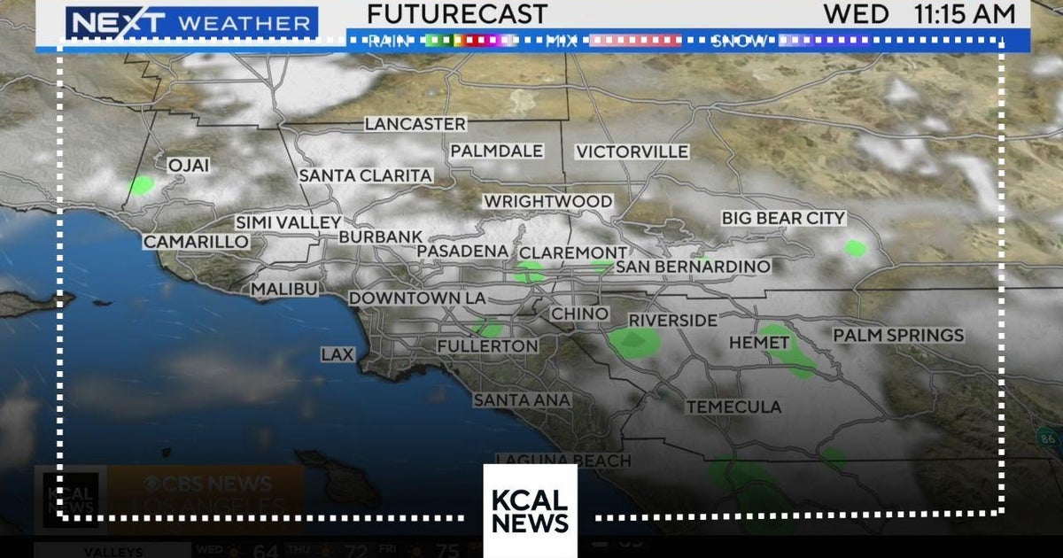 Rain moves out and sunshine returns to SoCal - CBS Los Angeles