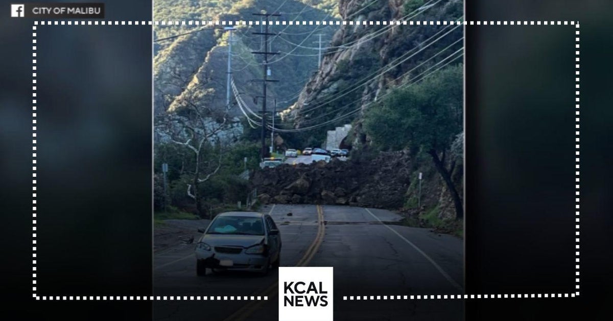 Rockslides prompt road closures in Malibu - CBS Los Angeles