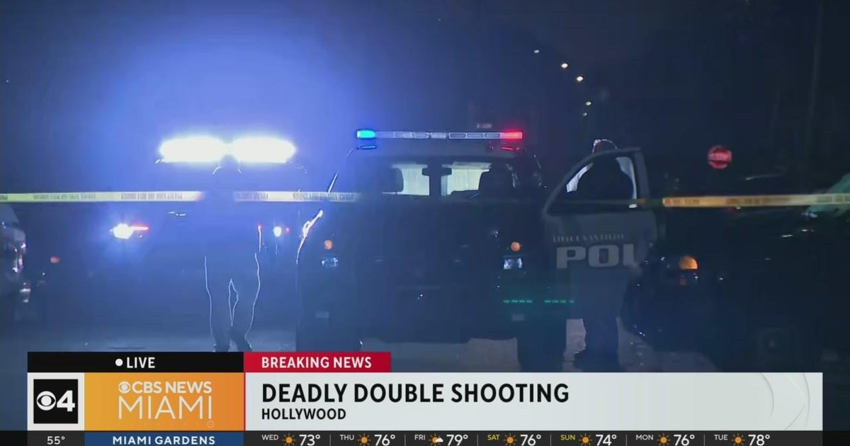 Deadly double shooting investigation in Hollywood - CBS Miami