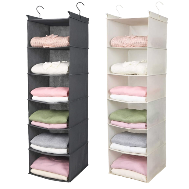 MAX Houser 6 Tier Shelf Hanging Closet Organizer