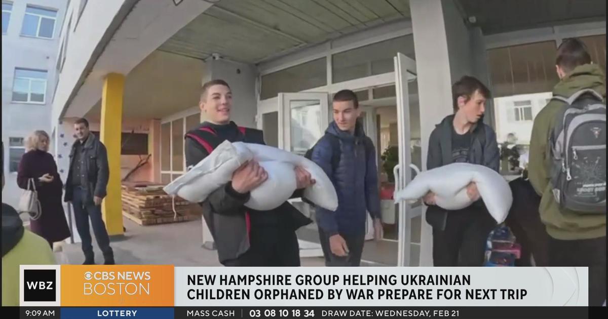 NH group helping Ukrainian children orphaned by war prepare for next trip - CBS Boston