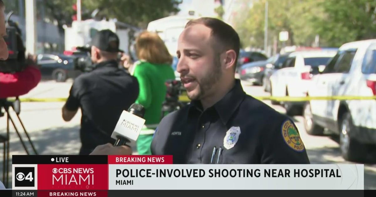 Miami police officer shot male with knife outside Jackson Memorial Medical center