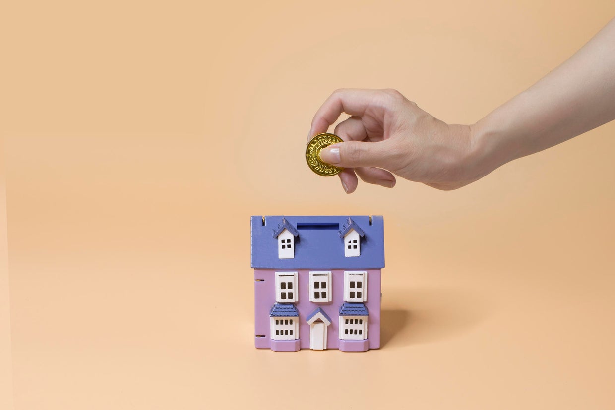 Financial planning for house ownership concept image. 