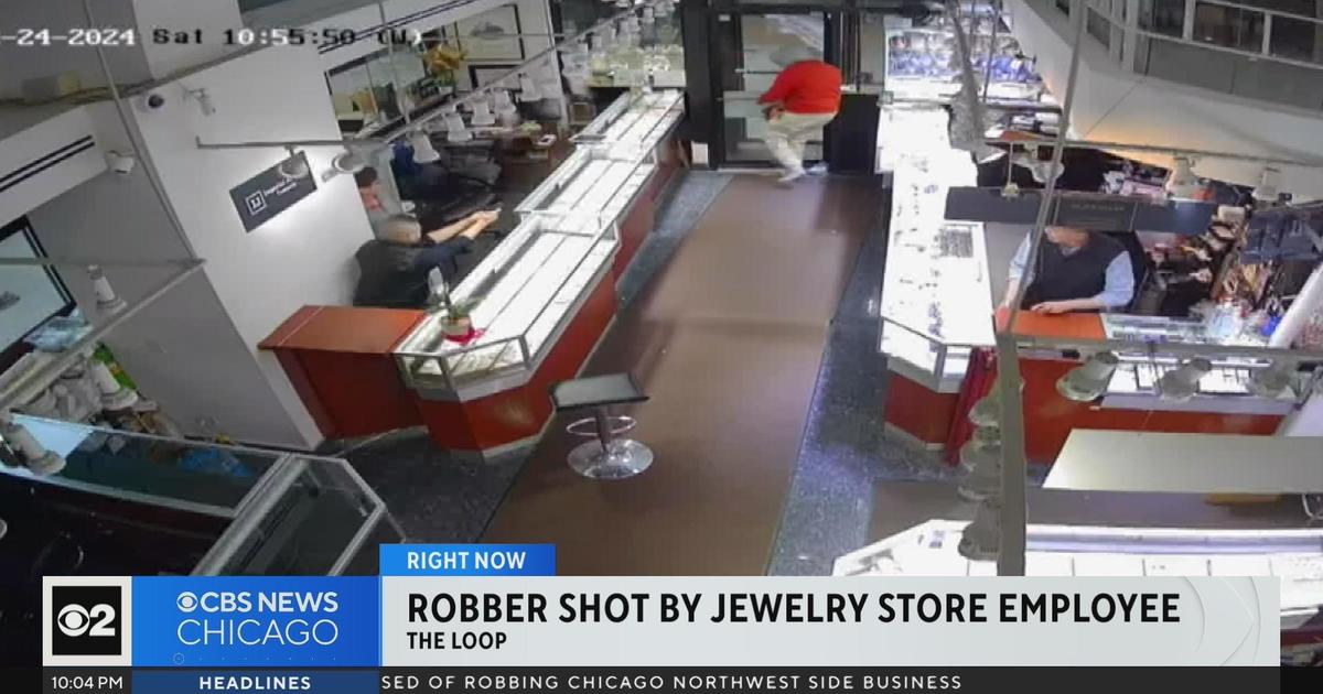 Robber shot by Chicago jewelry store employee