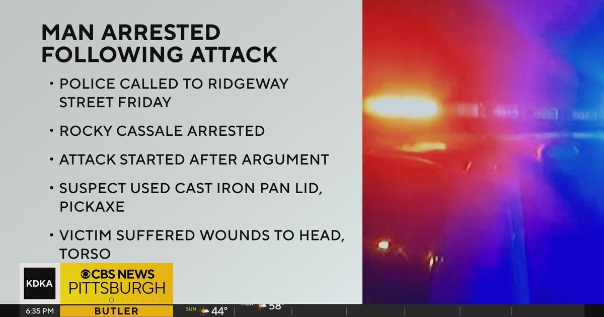 1 injured, suspect arrested after pick-axe attack - CBS Pittsburgh