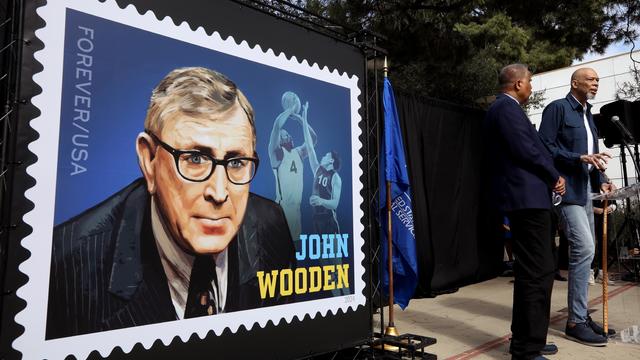 John Wooden stamp 