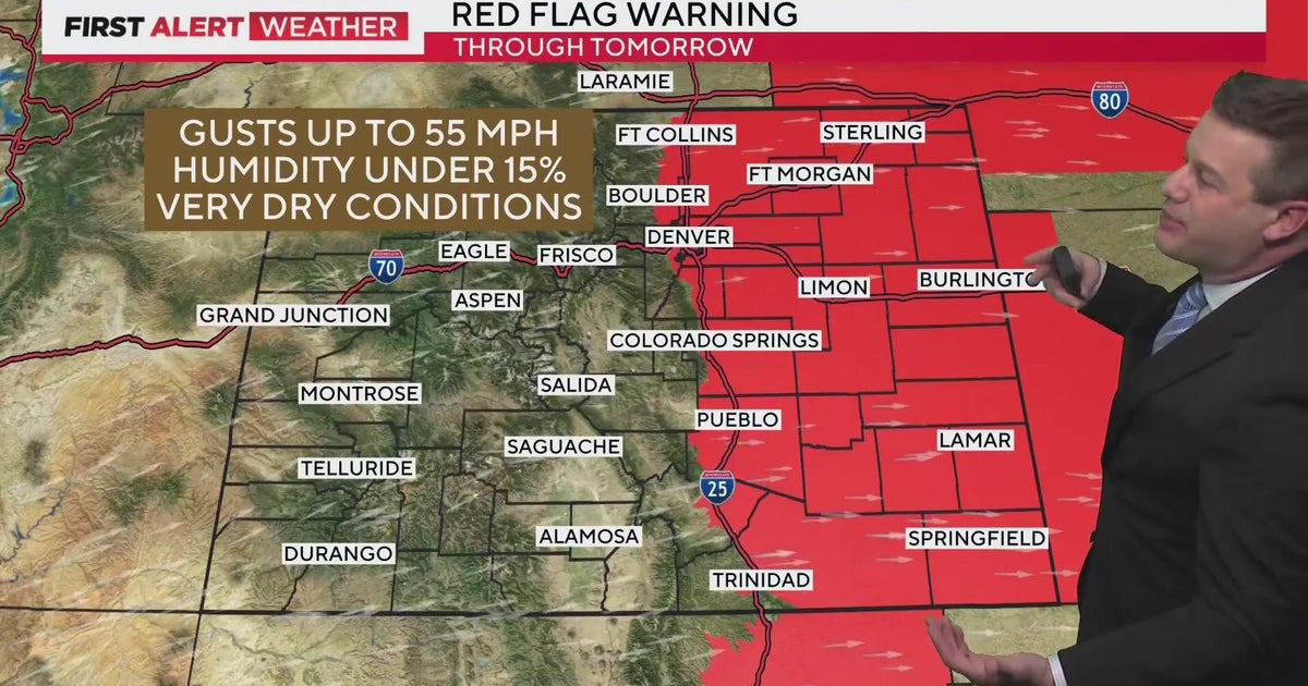 High fire danger and heavy mountain snow for Colorado - CBS Colorado