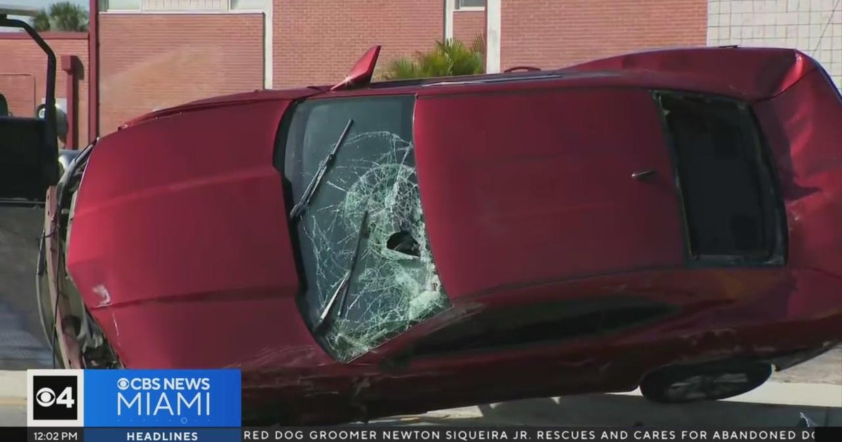 Kentucky murder suspect in custody after police chase, crash in northwest Miami-Dade