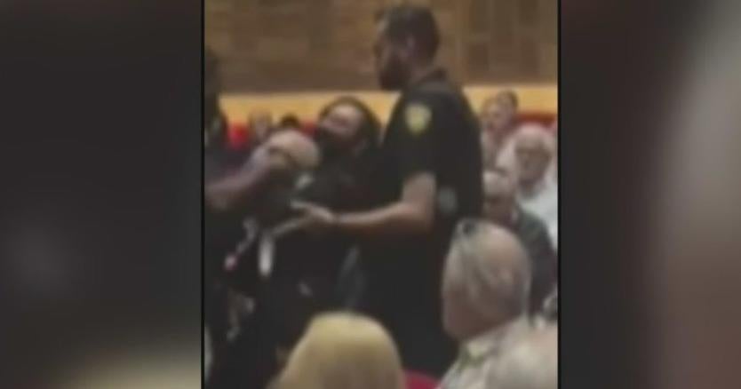 Professional-Palestinian protesters enter synagogue in the course of function Professional-Palestinian protesters enter synagogue in the course of function