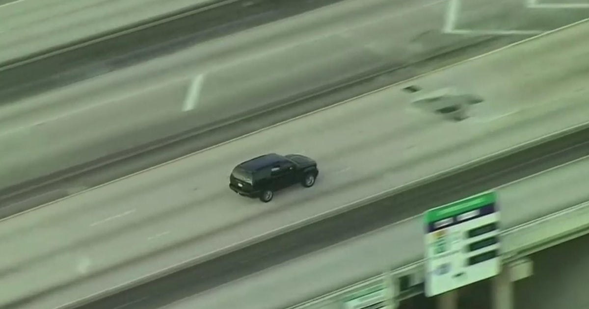 Higher speed police chase finishes at Miami International Airport Higher speed police chase finishes at Miami International Airport