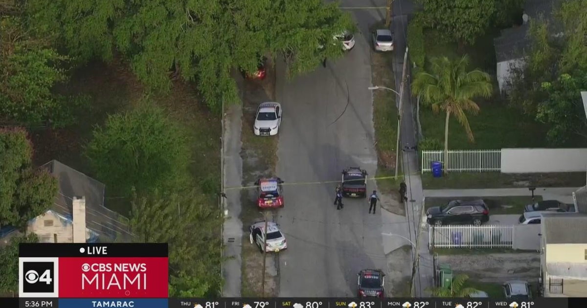 Shooting investigation underway in Northwest Miami-Dade - CBS Miami