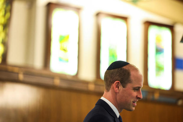 Prince William visits synagogue after bailing on event as Kate and King Charles face health problems