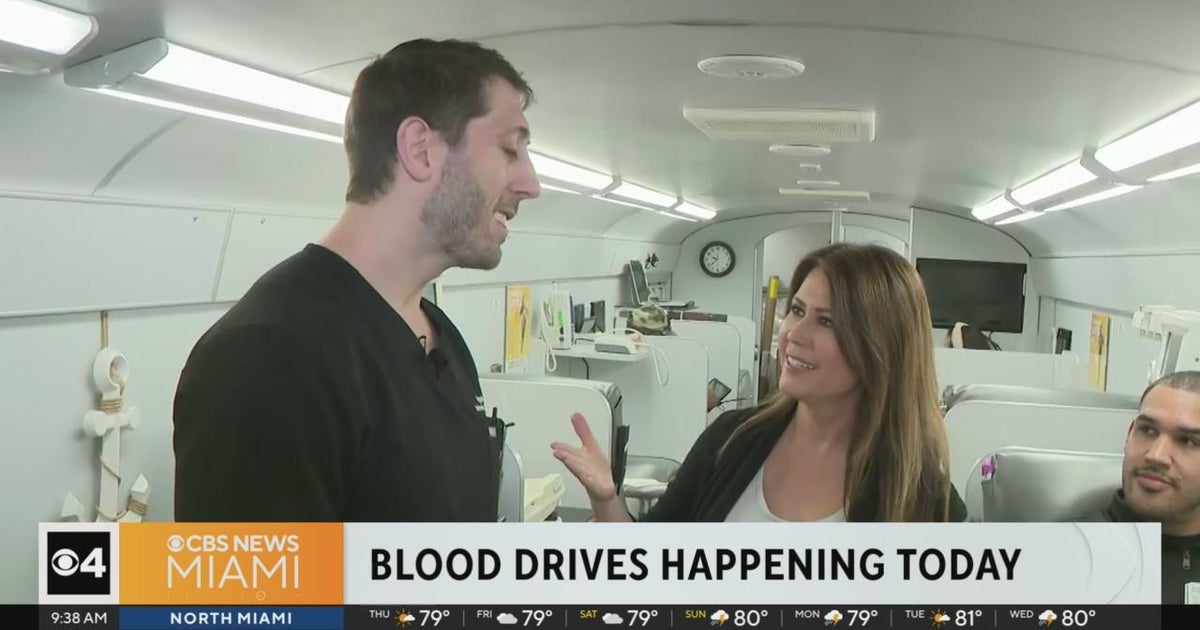 CBS Information Miami, HCA Florida Healthcare keep just one day blood travel CBS Information Miami, HCA Florida Healthcare keep just one day blood travel