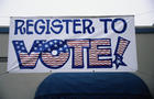 Register to Vote Banner in California 