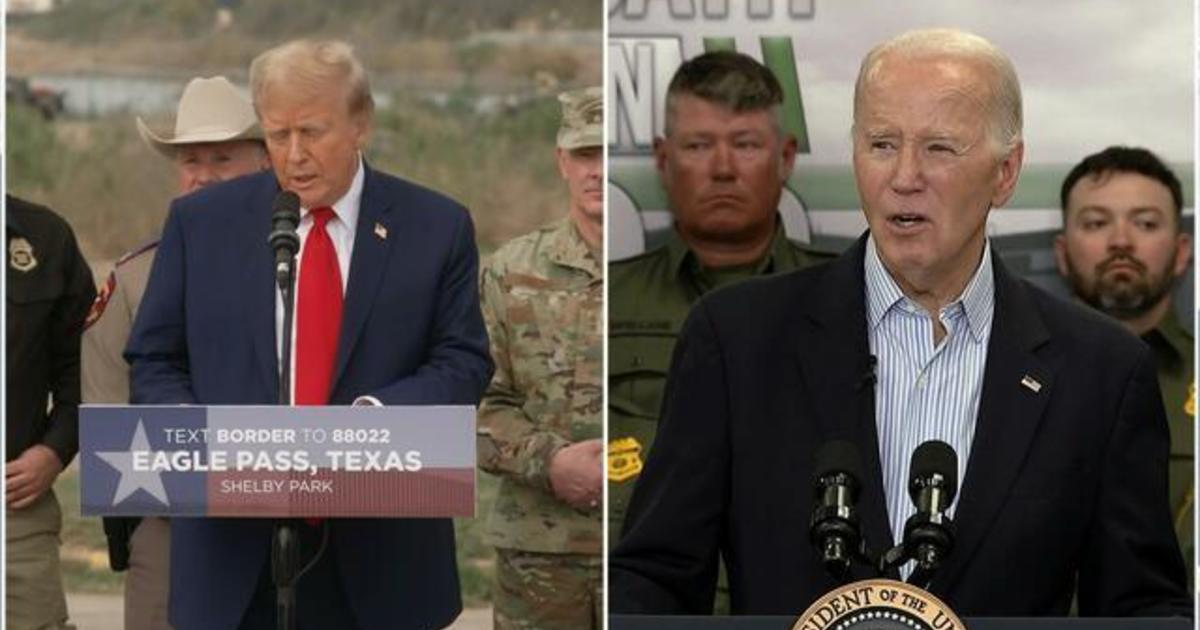 Biden and Trump hold competing Texas border events