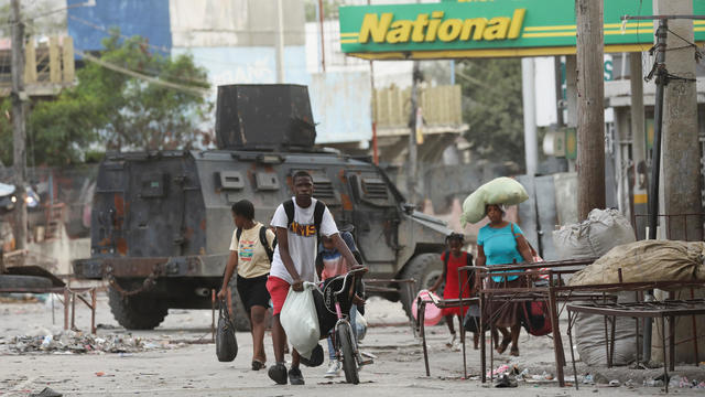 People flee their homes due to gang violence, in Port-au-Prince 