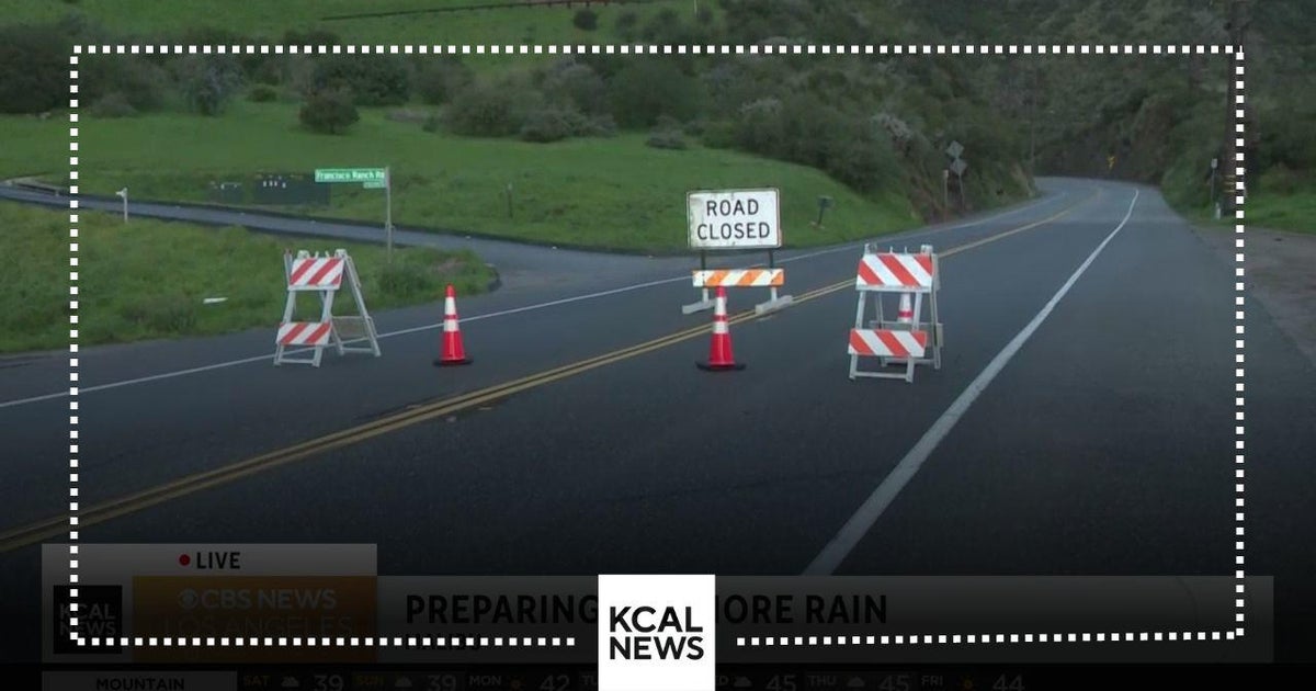 Malibu Canyon Road closes for the weekend as rain is expected - CBS Los ...