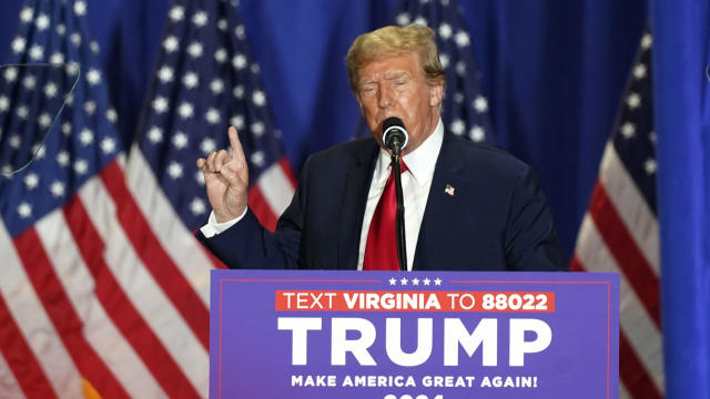 Former President Donald Trump speaks at a campaign rally on Saturday, March 2, 2024, in Richmond, Virginia. 