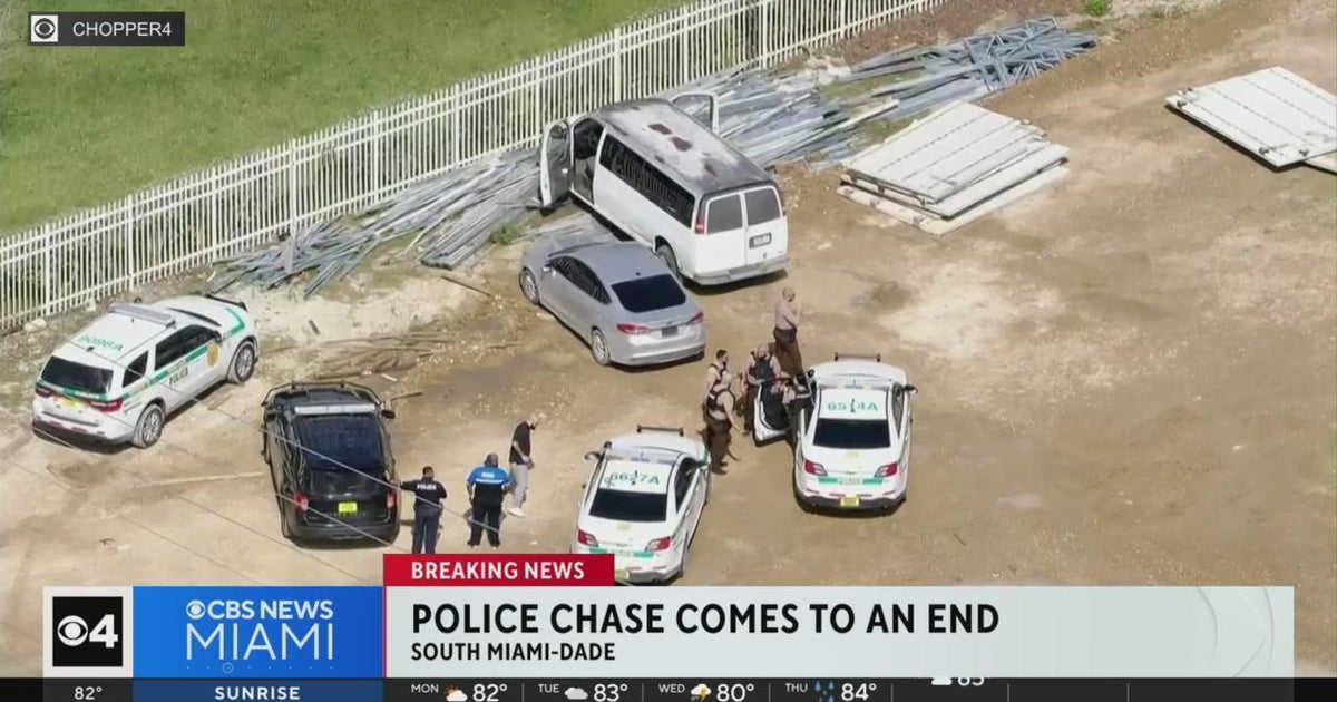 Police chase comes to an end - CBS Miami