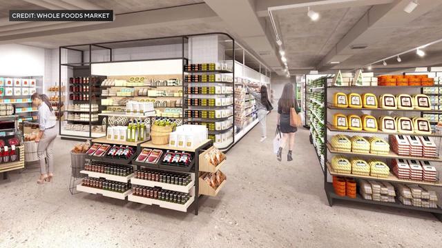 An artist's rendering of a Whole Foods Daily Shop 