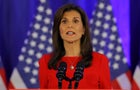 Republican presidential candidate Nikki Haley announces the suspension of her campaign, in Charleston 
