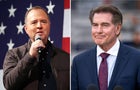 Rep. Adam Schiff, left, and Steve Garvey 