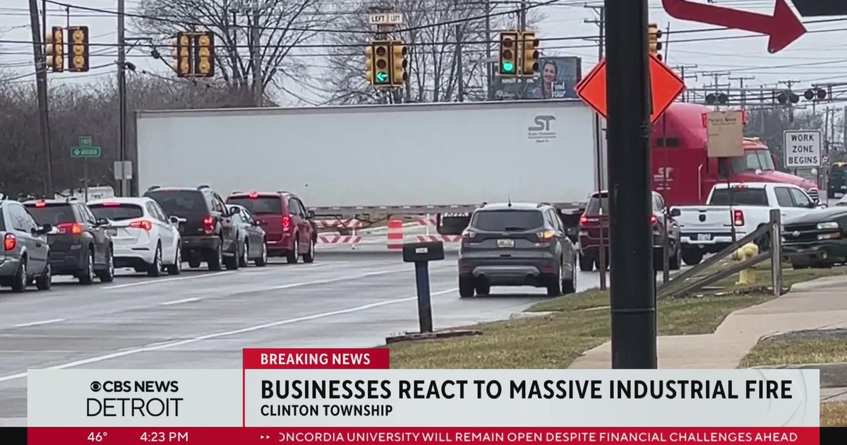 Business owners, employees react to explosion in Clinton Township - CBS Detroit