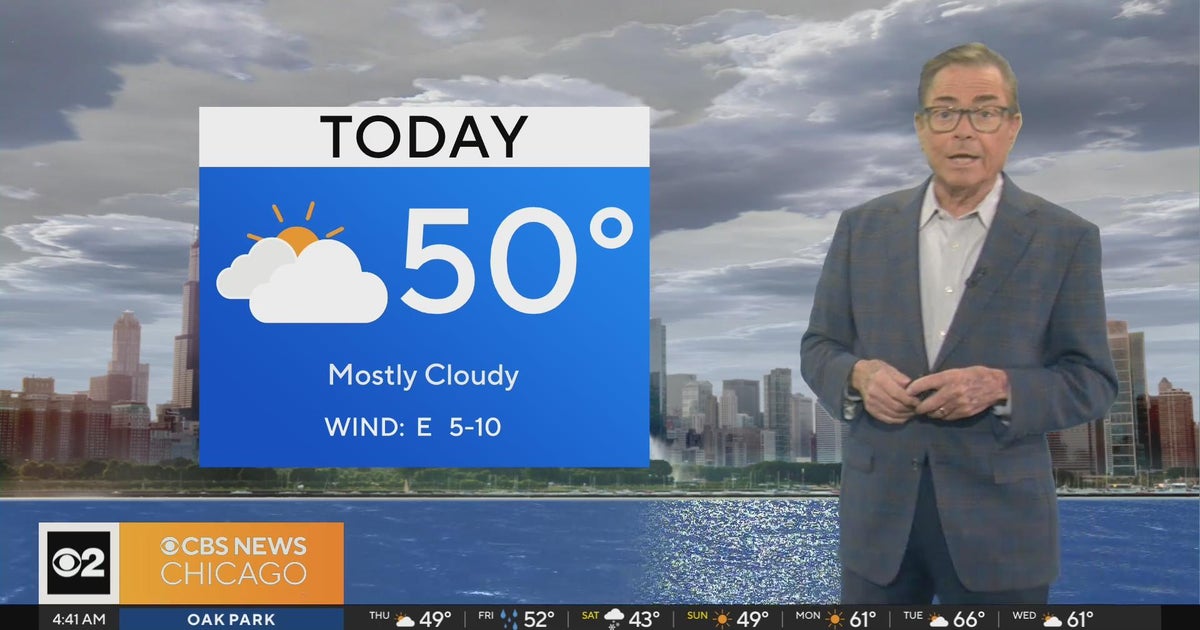 Mostly cloudy skies in Chicago Thursday - CBS Chicago