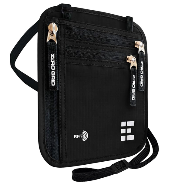 Zero Grid Travel Neck Wallet