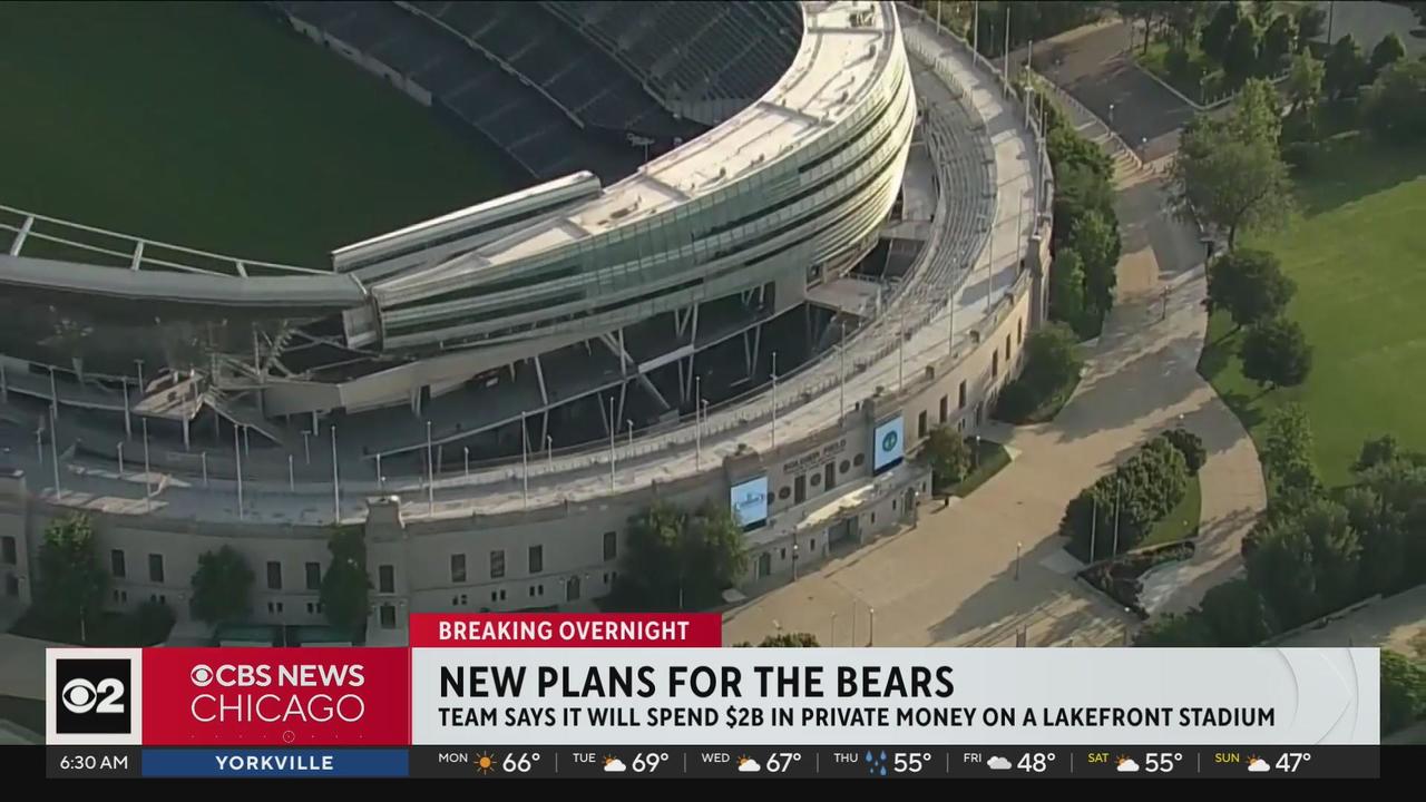 Chicago Bears Tout $2 Billion Plan in Shift Back to City Stadium