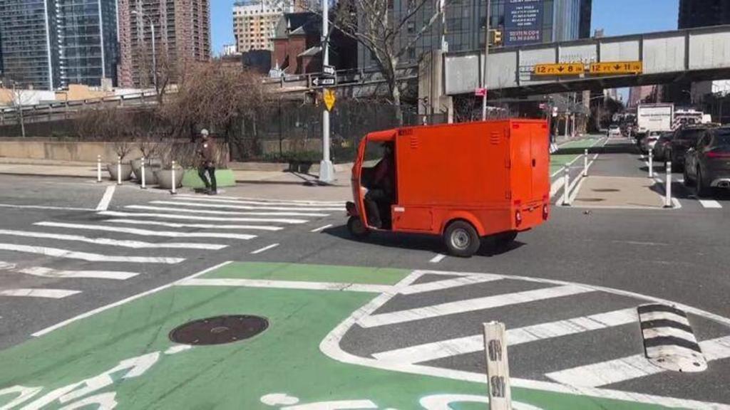Micro-EV trucks gaining a foothold in the New York City delivery
service scene