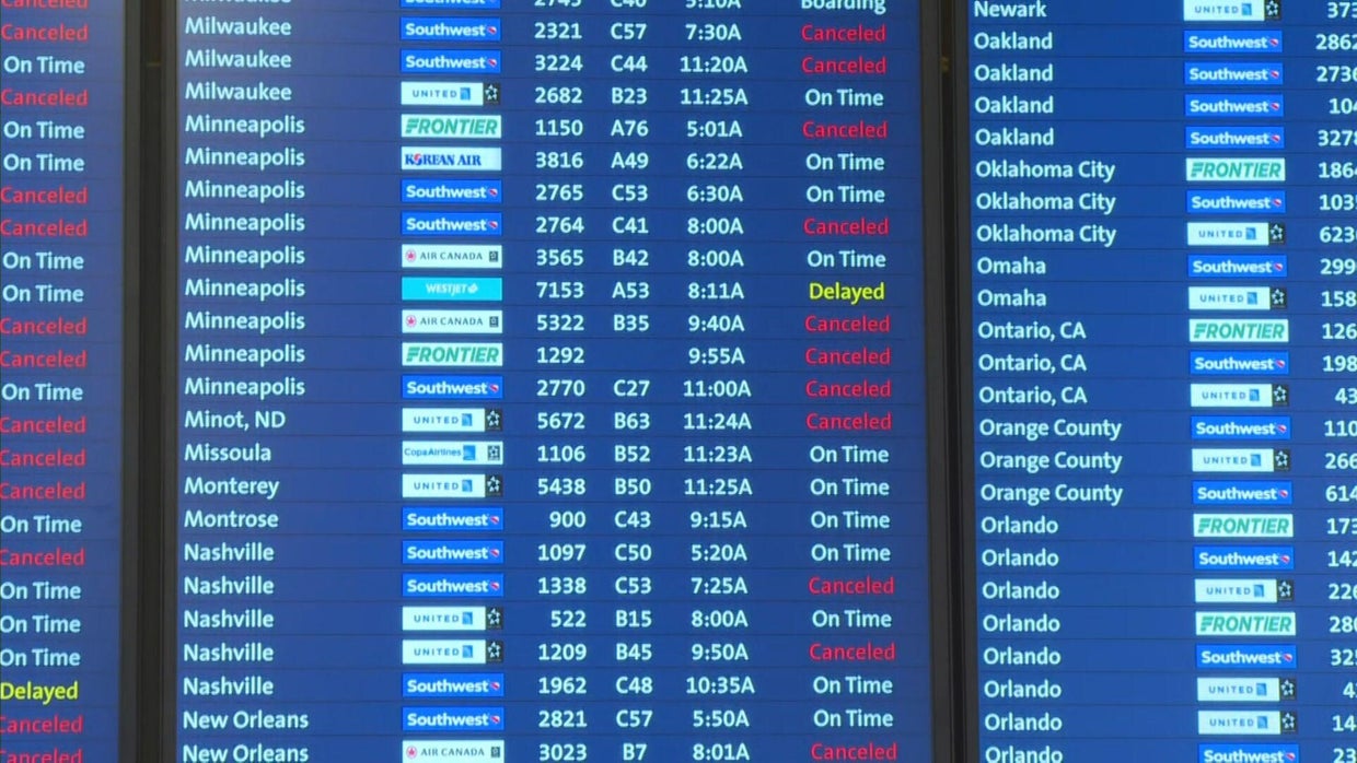 800+ flights canceled out of Denver International Airport Thursday as ...
