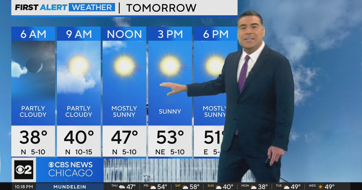 Clearing skies, breezy and cool on Friday - CBS Chicago