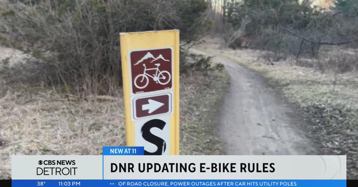 New Michigan DNR proposal looking to include e-bikes on state park trails - CBS Detroit