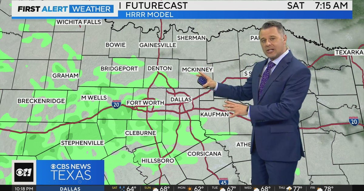 More rain, then dry Monday & Tuesday - CBS Texas