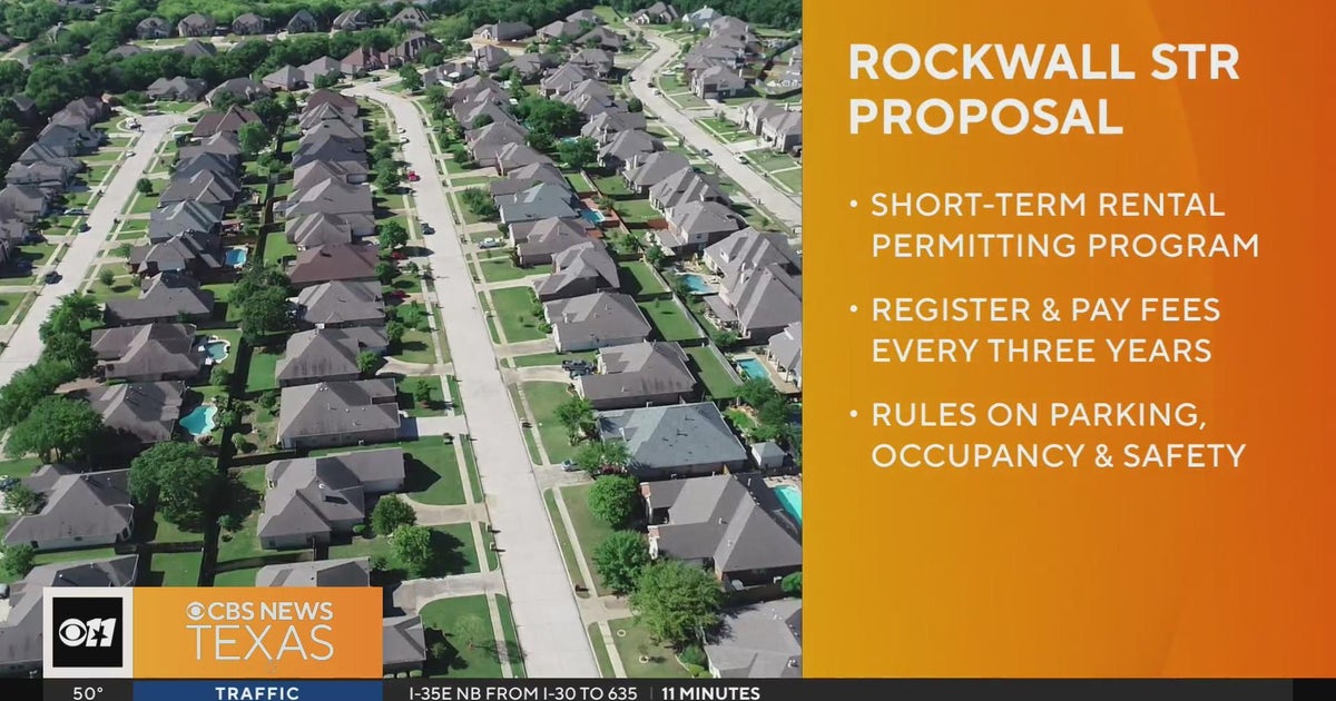 City of Rockwall considering shortterm rental permitting program CBS Texas