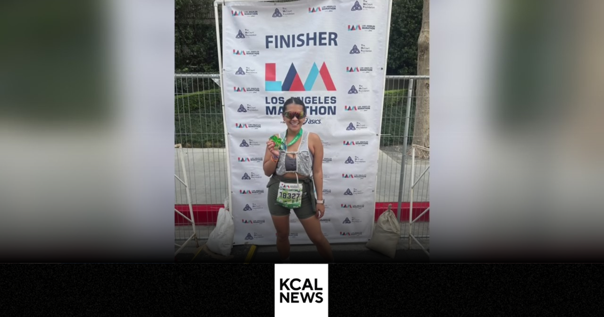 KCAL News' Lesley Marin completes LA Marathon - CBS Los Angeles