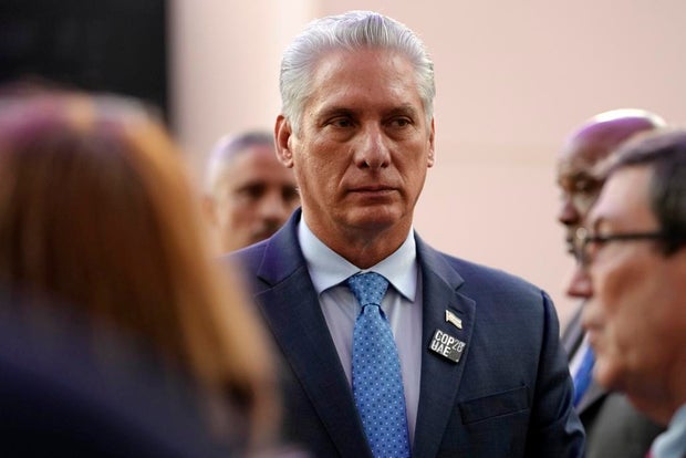 Cuban President Miguel Diaz-Canel