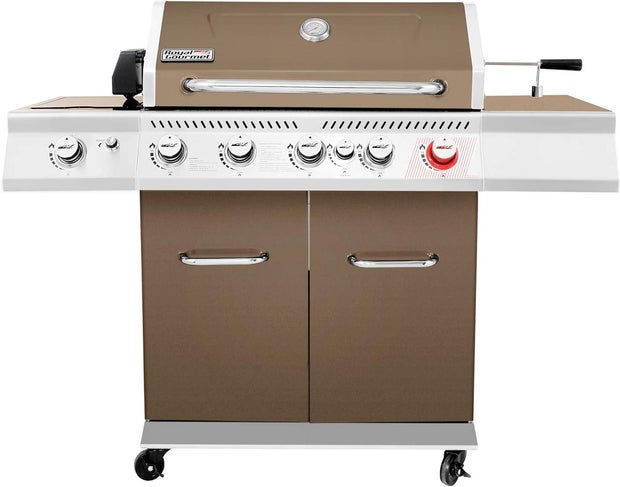 Royal Gourmet GA5403C 5-Burner BBQ Cabinet Style Propane Gas Grill with Rotisserie Kit
