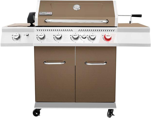 Royal Gourmet GA5403C 5-Burner BBQ Cabinet Style Propane Gas Grill with Rotisserie Kit 