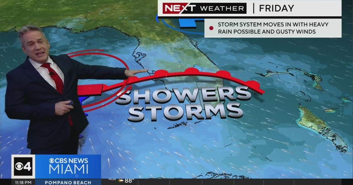 Miami weather for Monday 3/18/24 11PM - CBS Miami