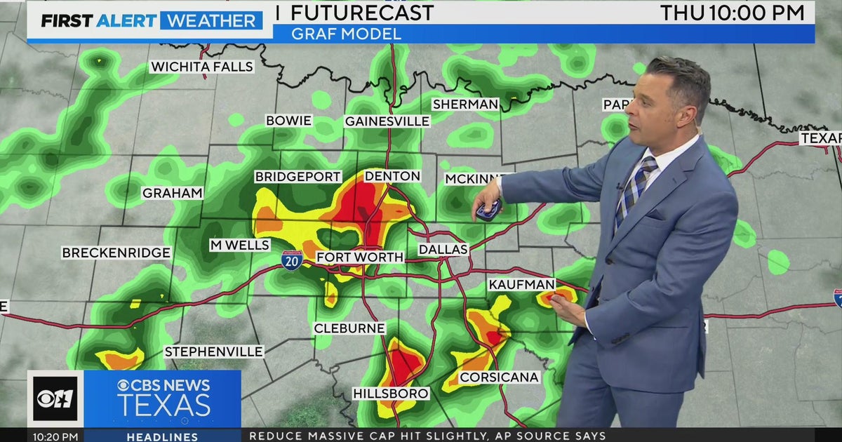 Showers and storms return late-Wednesday into Thursday - CBS Texas