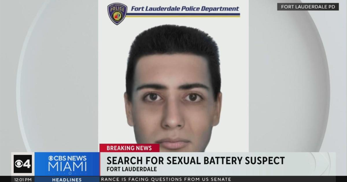 Fort Lauderdale police launch sketch of person required for sexual battery