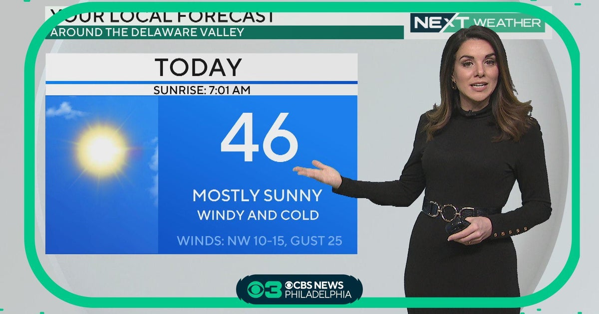Mostly sunny, but chilly and breezy weather in Philadelphia region ...