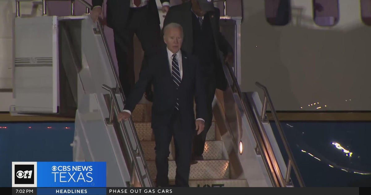 President Biden ramps up campaign in Texas visit - CBS Texas