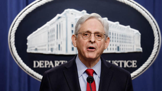 Attorney General Merrick Garland speaks during a news conference at the Department of Justice on March 21, 2024. 