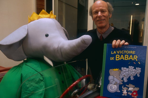 Cartoonist Laurent de Brunhoff Attends Babar's 60th Anniversary