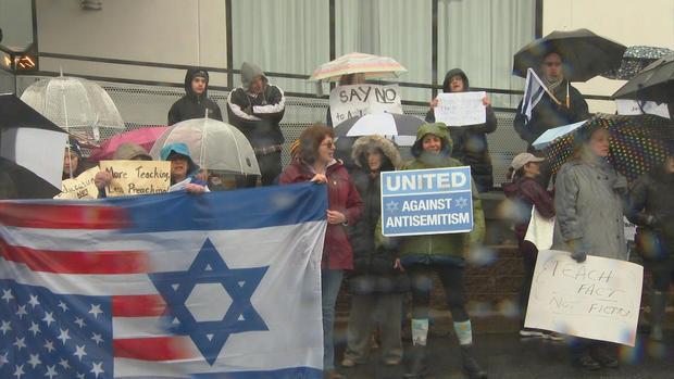 MTA antisemitism rally 