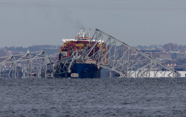Baltimore's Francis Scott Key Bridge Collapses After Being Struck By Cargo Ship