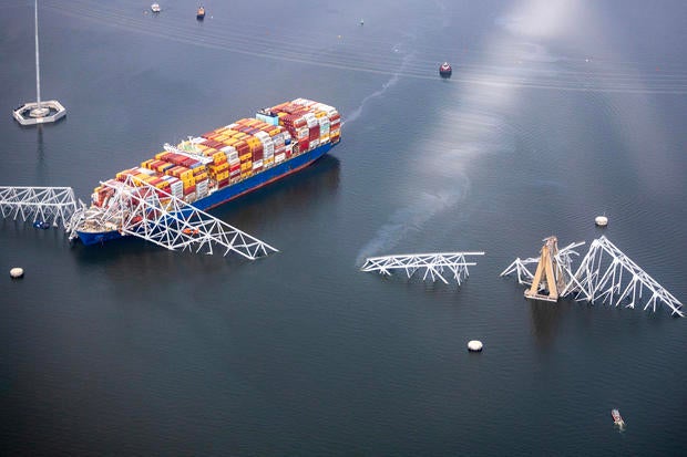 Baltimore's Francis Scott Key Bridge Collapses After Being Struck By Cargo Ship 